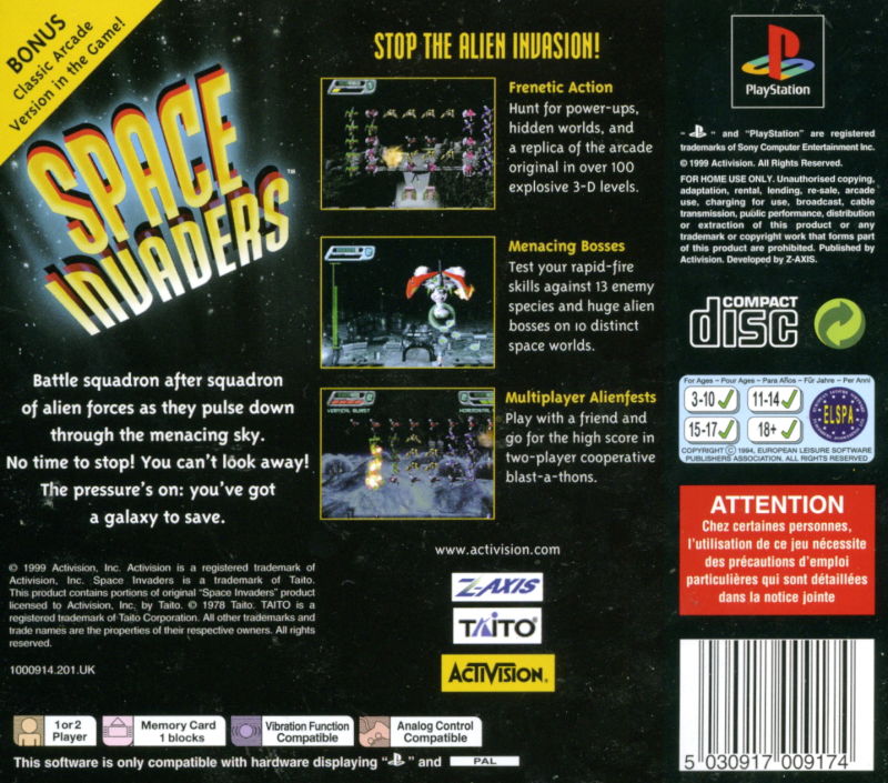 Space store invaders ps1